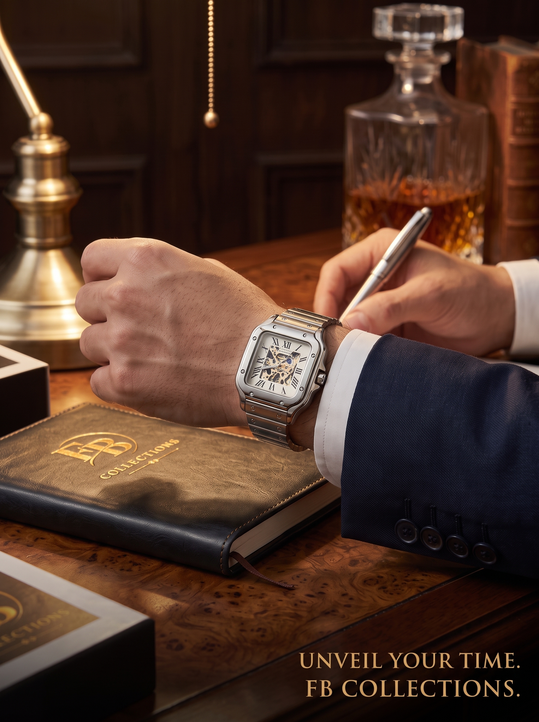 CASIRUI Automatic Skeleton Chain Watch view 4