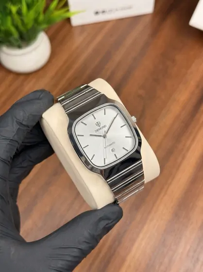 Diamond Automatic Silver Square Dial available online in Pakistan at FB Collections