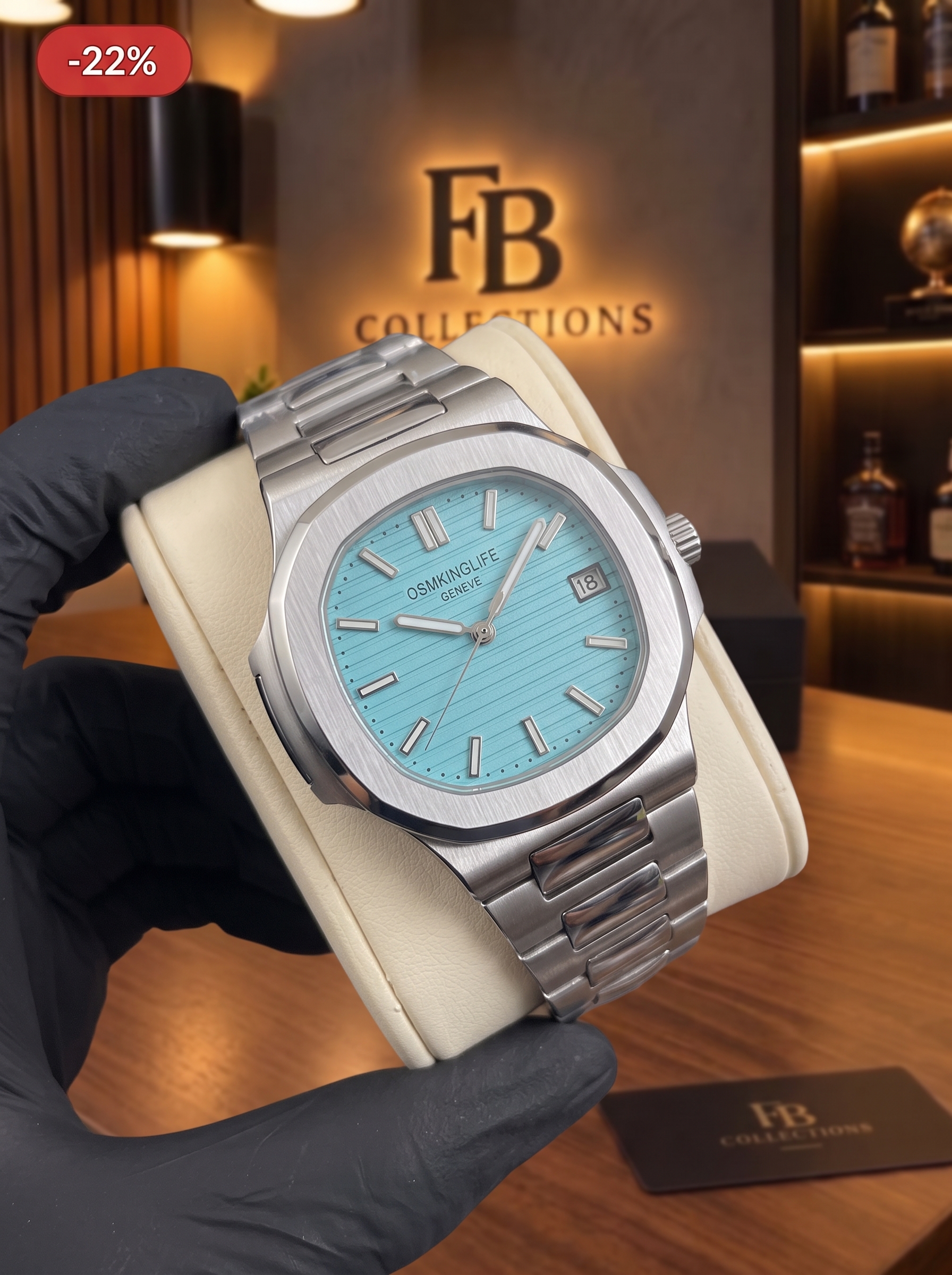 Patek Philippe Nautilus Blue Dial available online in Pakistan at FB Collections